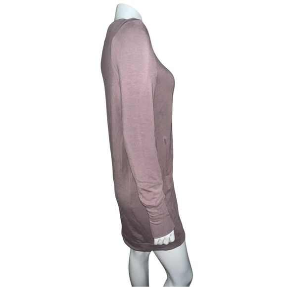 Athleta Dusty Purple Coaster Luxe Sweatshirt Dress Pockets XS NWOT - Picture 4 of 7